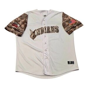 Indianapolis Indians #50 Game Worn Camo Jersey OT Sports Sz 50 Pirates MiLB